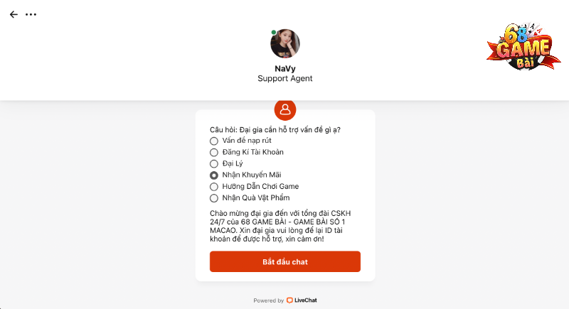 Trong trường hợp nào cần liên hệ 68 game bài?